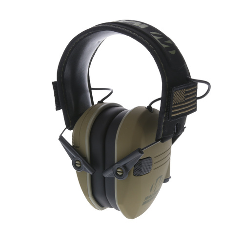 Walker's Razor Slim Electronic Earmuffs - Patriot Flag ODG - GWP-RSEMPAT-ODG