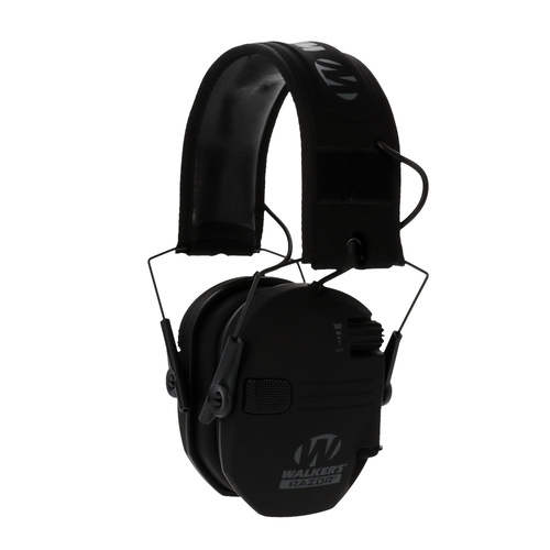 Walker's Razor Slim Electronic Earmuffs - Black Patriot Flag - GWP-RSEMPAT