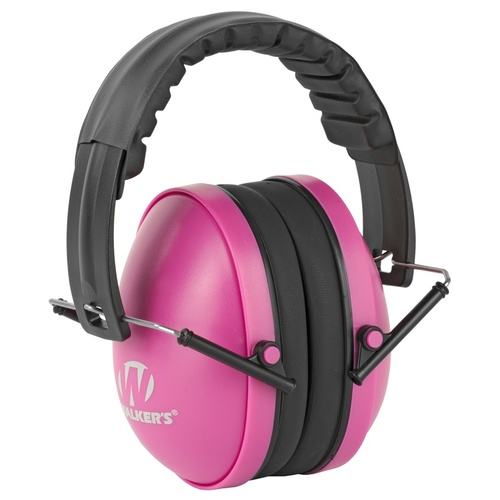 Walkers Game Ear Passive Youth/women's Folding Muffs 27db Pink- GWP-YWFM2-PNK