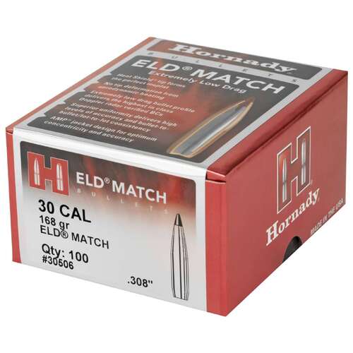 Hornady ELD Match Rifle Projectiles 30cal 308 168gr 30506