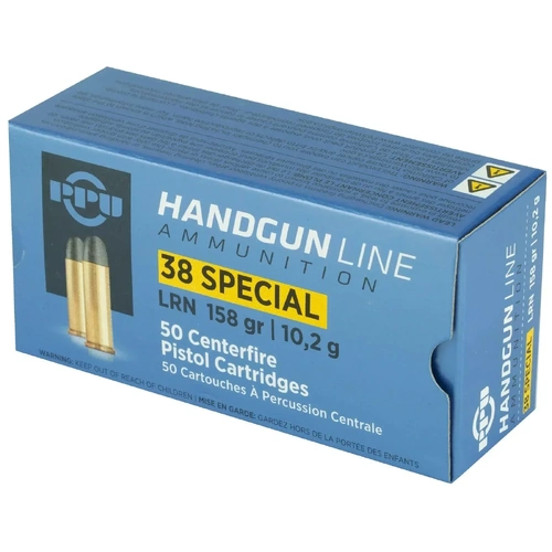 PPU 38 Special 158gr Lead Round Nose Ammunition - 50pk - HH38B
