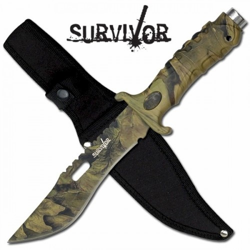 Survivor© Camo Hunting Knife