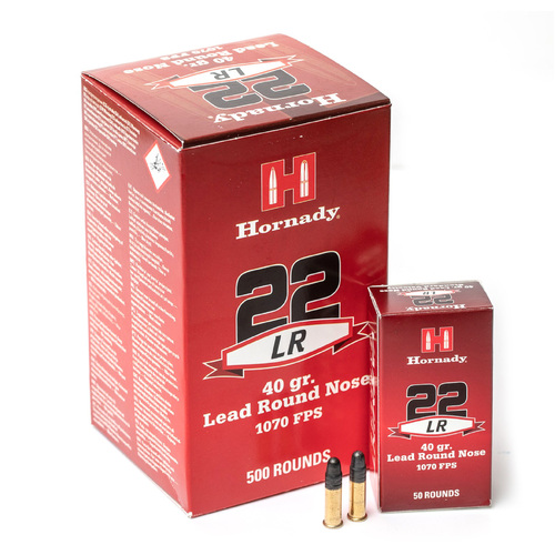 Hornady .22 LR Varmint Express 40 gr  Lead Round Nose Brick 500 Pk 83211BRK