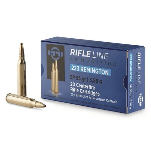 PPU 223 Rem 55gr Soft Point Ammunition - 20 Pack - HR223B_20PK