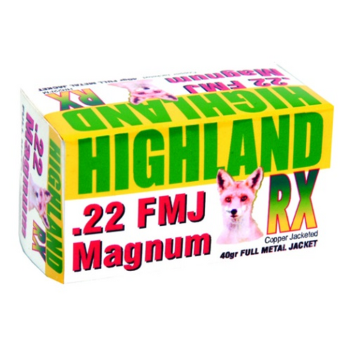 Armscor .22 Magnum RX High Velocity FMJ 40gr - 50 Pack - HR22FM-50PK