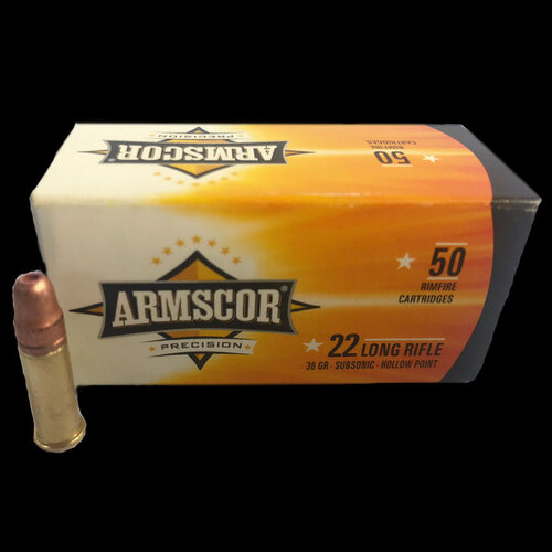 Armscor 22 LR Subsonic 40gr HP 500 PK - HR22SSA-500PK