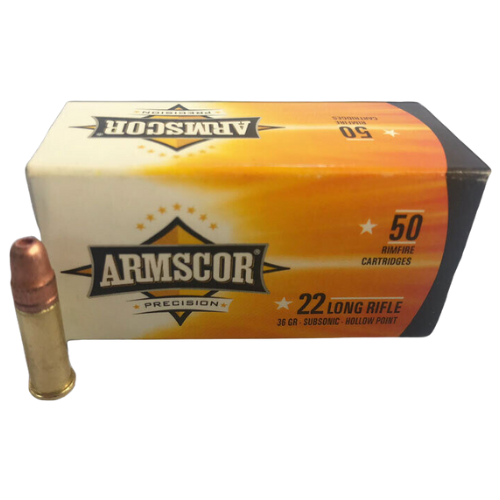 Armscor 22 LR Subsonic 40gr HP - 50 Pk - HR22SSA