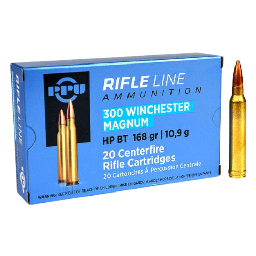 PPU 300 Win Mag 168gr Hollow Point Boat Tail - 20 Pack - HR300C_20PK