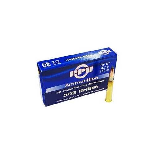 PPU 303 British 150gr Soft Point Ammunition - 20 Pack - HR303A