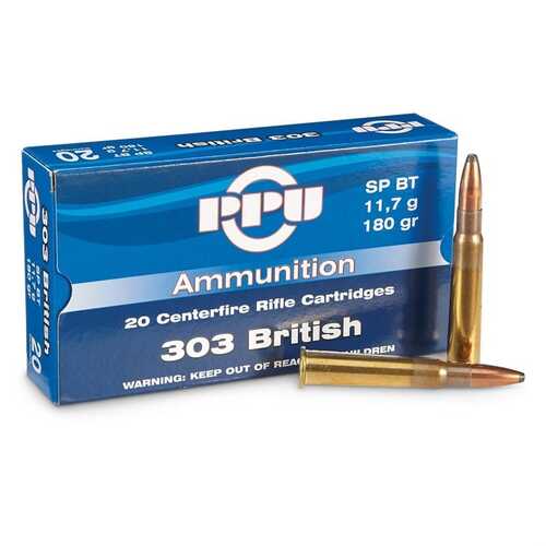 PPU 303 British 180gr Soft Point Ammunition - 20 Pack - HR303B