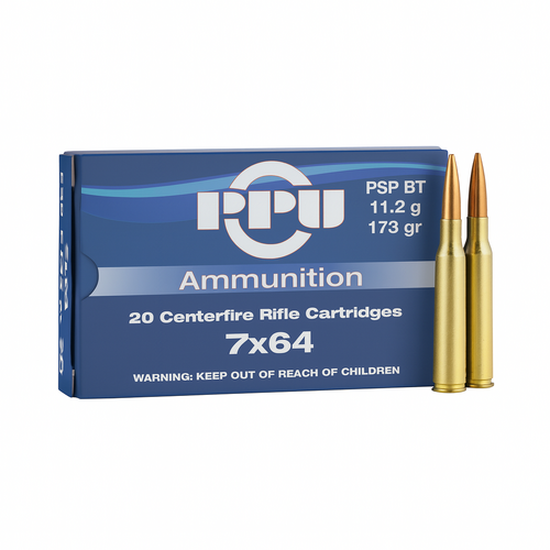 PPU DFO 7x64 173gr Soft Point Rifle Ammunition - 20pk  - HR764B-20PK