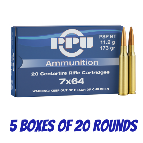 PPU DFO 7x64 173gr Power Point Rifle Ammunition - 100pk - HR764B-BULK