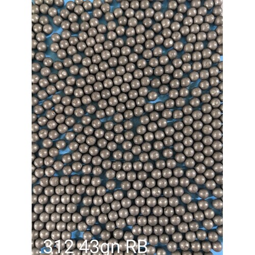 HRBC .312 cal 43gn Round Ball Rolled Projectiles - 1000 Pk - HRBC31243RB1000