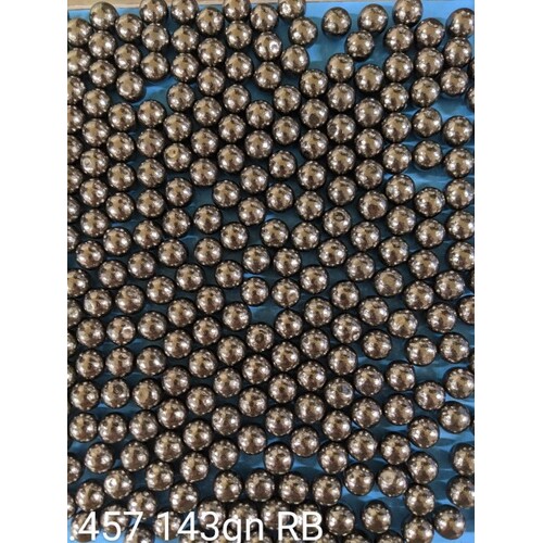 HRBC .457 cal 143gn Round Ball Rolled Projectiles - 1000 Pk - HRBC357143RB1000