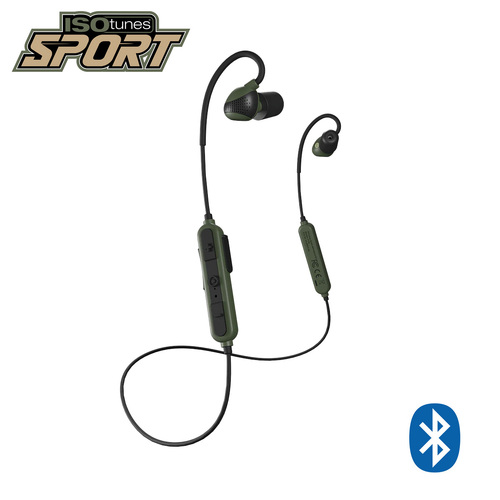 ISOtunes Advance Electronic Shooting Earphones w Bluetooth - Black & Green - IT-36