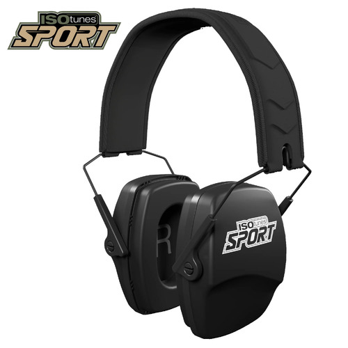 Isotunes Defy Slim Passive Earmuffs Black- IT-78