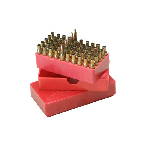 MTM Slip-Top Rifle Ammo Box - 50 Round .41 Mag to .44 Mag - Red - J-50-45-30