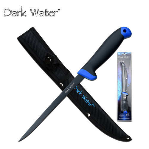 Dark Water Rubber Handle Fillet knife - K-DW-FIX003CS