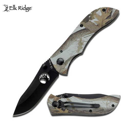 Elk Ridge Jungle Camo Pocket Knife - K-ER-015