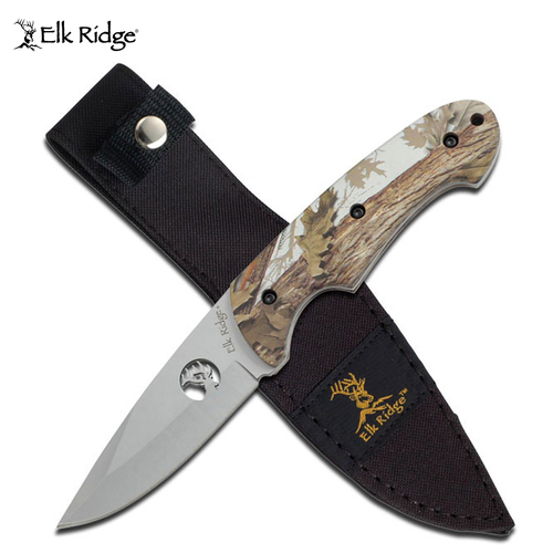 Elk Ridge Camo Hunting Knife - K-ER-046CA