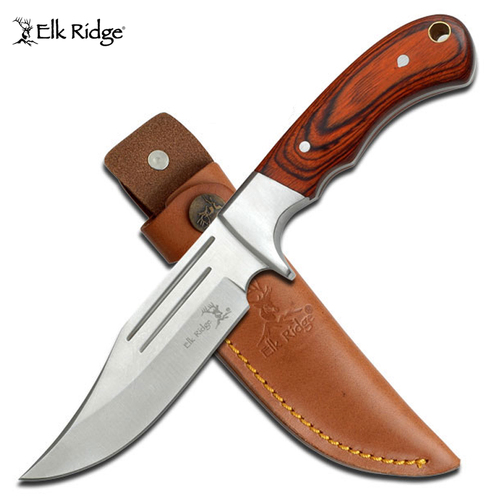 Elk Ridge Wooden Handle Knife - K-ER-052
