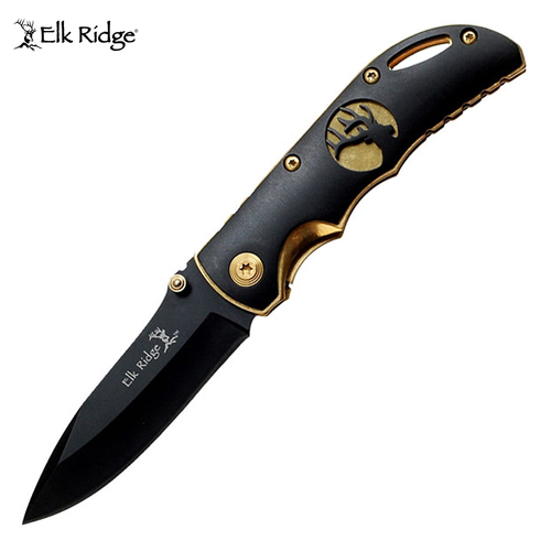 Elk Ridge Gold Titanium Pocket Knife - K-ER-134