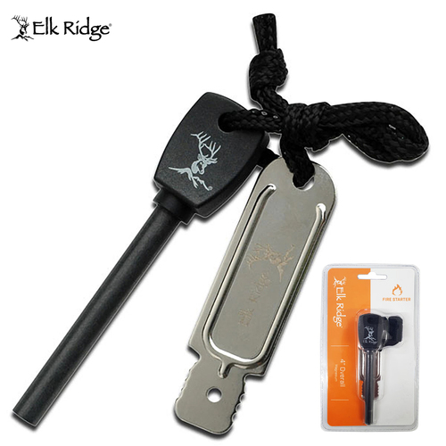 Elk Ridge Magnesium Fire Starter - K-ER-153BK