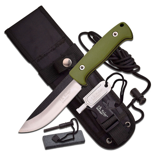 Elk Ridge Green Knife Survival Kit - K-ER-555GN