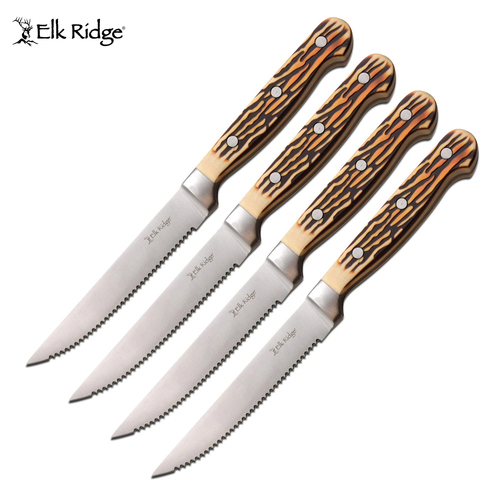 Elk Ridge 4 pc Steak Knife Set - K-ER-963