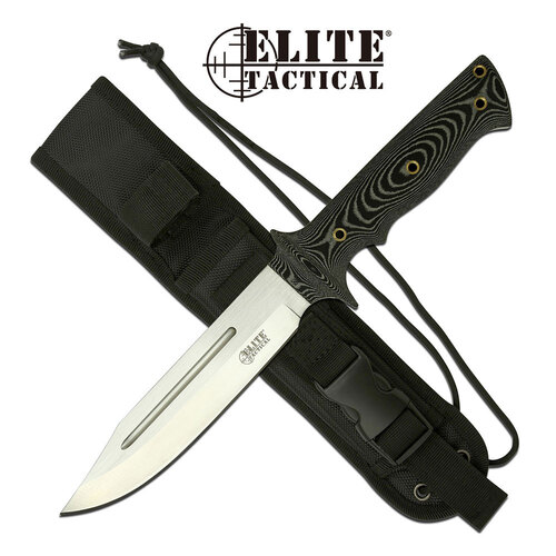 Elite Tactical Micarta Handle Knife - K-ET-1017