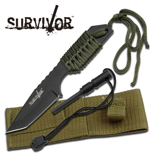 Survivor Tanto Knife with Firestarter - K-HK-106320