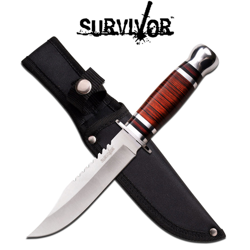 Survivor Sawback Fixed Blade knife - 266mm - K-HK-782S