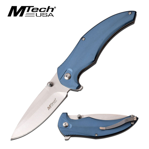 MTech Blue Aluminum Ball Bearing Pocket Knife - K-MT-1035BL