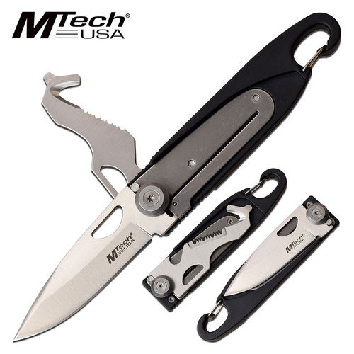 MTech Black Pocket Knife / Multi Tool - K-MT-1102BK