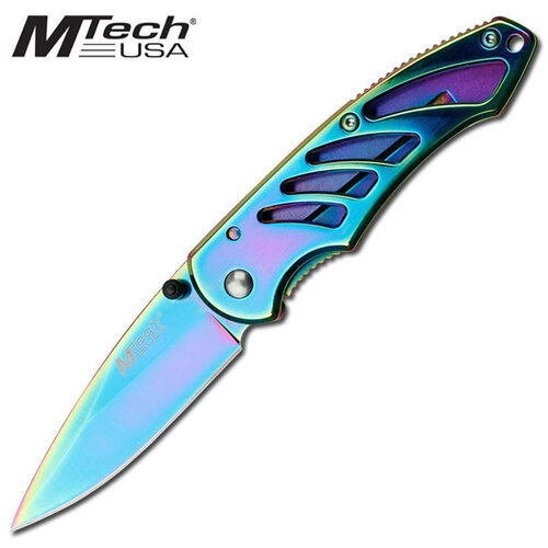 M-Tech Rainbow Titanium Pocket Knife - K-MT-472RB