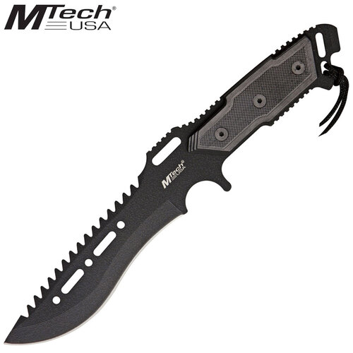 MTech Combat Tactical Sawback Knife - K-MT-621BK