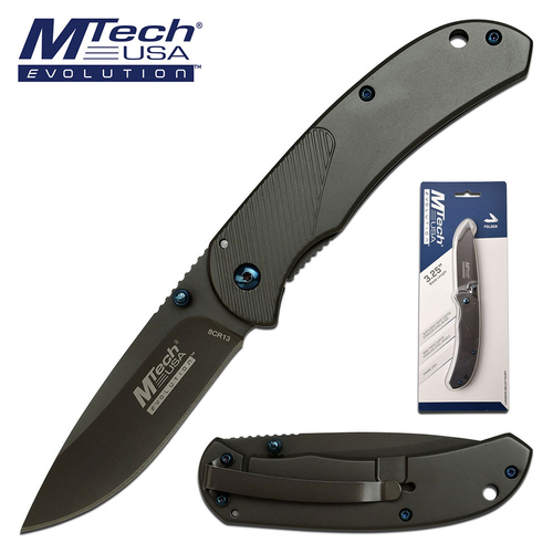 MTech Evolution Tinite Coated Folding Knife - K-MTE-FDR009-GY