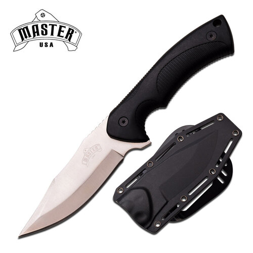 Master USA Black Drop Point Knife - K-MU-1149