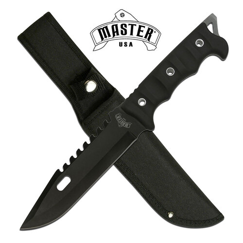 Master USA Black Full Tang Tactical Knife - K-MU-20-02BK
