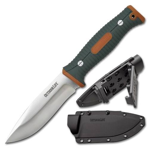 Outdoor Life 9.75 Inch Fixed Blade Knife - K-OL-FIX001OGN