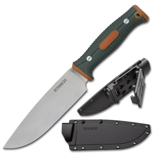 Outdoor Life 11 Inch Fixed Blade Chef Knife - K-OL-FIX002OGN