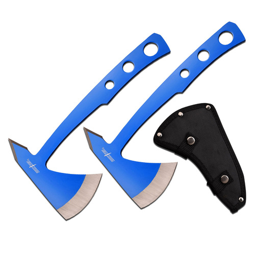 Perfect Point Blue Throwing Axes 2 Pack - K-PP-107BL-2