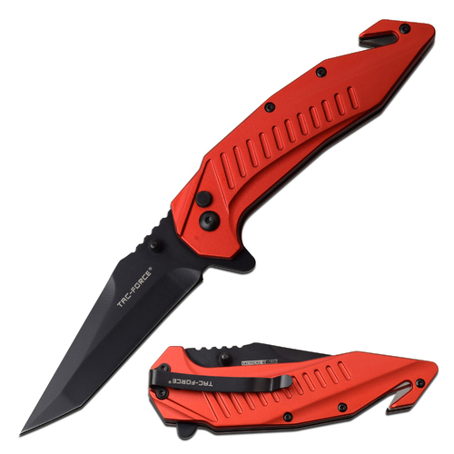 Tac-Force Red Emergency Pocket Knife - K-TF-1017RD