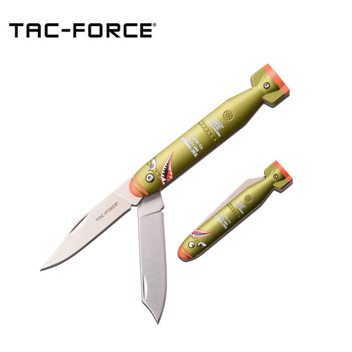 Tac-Force Warhawk Shark 2 Blade Folding Knife - K-TF-1039DBGN