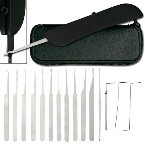 15pc Set Lock Pick and Pouch - K-YC-119