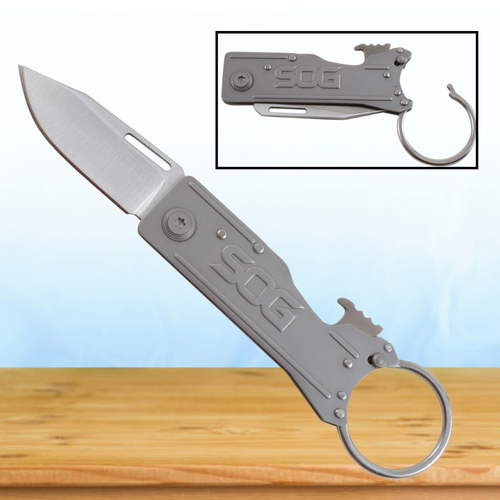 SOG Keytron Keyring Folding Knife - KT1001-CP