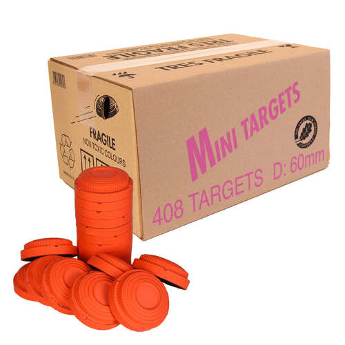 Laporte Mini 60mm Orange Clays - 408 Pack - LAP-M60ORA-408
