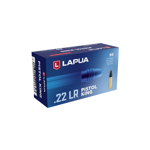 Lapua Pistol King 22 LR 40gr LRN Match Ammunition 50 Pack - LAP420164