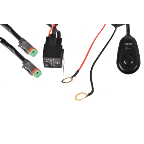 eXterrain Light Bar Wiring Loom with 2 x Connectors (2 pin DT) - LOOM2