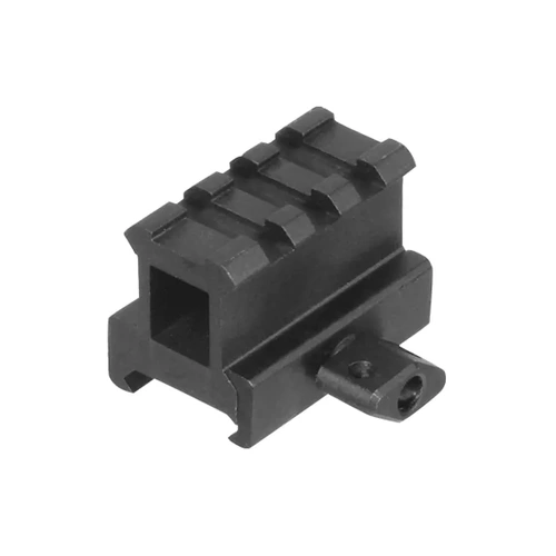 Leapers 3-Slot 1" Height, 1.6" Length Matte Black Picatinny Riser Mount  - LP-MNT-RS10S3